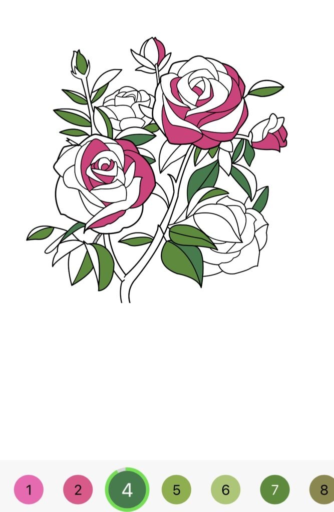 Rose Coloring 